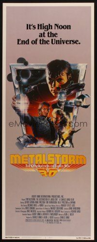 8z509 METALSTORM insert '83 Charles Band 3-D sci-fi, high noon at the end of the Universe!
