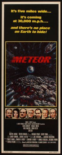 8z510 METEOR insert '79 Sean Connery, Natalie Wood, cool sci-fi artwork by T. Beaurais!