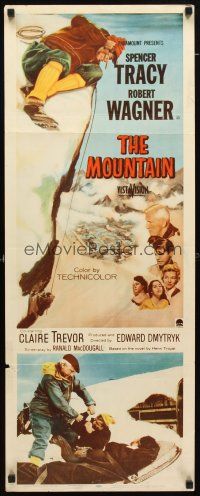 8z516 MOUNTAIN insert '56 mountain climber Spencer Tracy, Robert Wagner, Claire Trevor!
