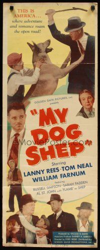 8z521 MY DOG SHEP insert '46 boy and his German Shepherd, Lanny Rees, Tom Neal!