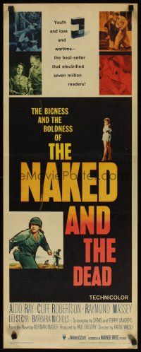 8z523 NAKED & THE DEAD insert '58 from Norman Mailer's novel, Aldo Ray in World War II!