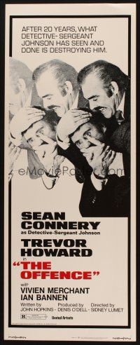 8z546 OFFENCE insert '73 Sean Connery attacks Trevor Howard, directed by Sidney Lumet!