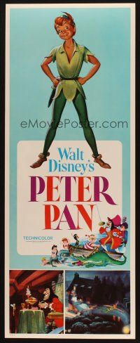 8z587 PETER PAN insert R76 Walt Disney animated cartoon fantasy classic, great full-length art!