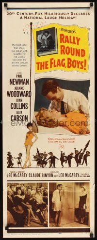 8z630 RALLY ROUND THE FLAG BOYS insert '59 Leo McCarey, Paul Newman loves Joanne Woodward!