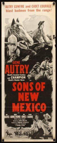 8z696 SONS OF NEW MEXICO insertR54 Gene Autry & Champion lead cavalry cadets against range renegades