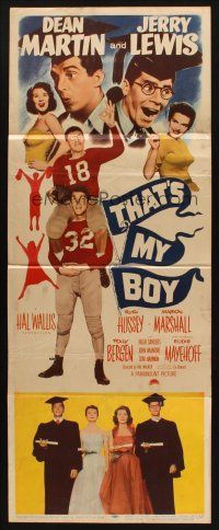 8z720 THAT'S MY BOY insert '51 wacky college students Dean Martin & Jerry Lewis!
