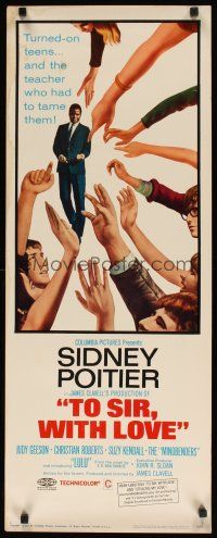 8z729 TO SIR, WITH LOVE insert '67 dedicated teacher Sidney Poitier, directed by James Clavell!