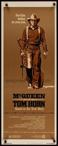 8z730 TOM HORN insert '80 they couldn't bring enough men to bring Steve McQueen down!