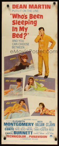 8z766 WHO'S BEEN SLEEPING IN MY BED insert '63 Dean Martin puts it on the line with 4 sexy babes!
