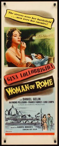 8z771 WOMAN OF ROME insert '56 love was Gina Lollobrigida's profession but men were her career!