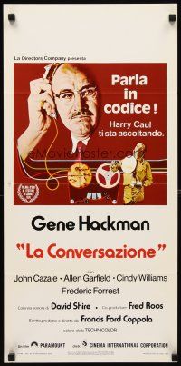 8z823 CONVERSATION Italian locandina '74 Gene Hackman is an invader of privacy, Coppola!
