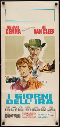 8z826 DAY OF ANGER Italian locandina '67 I Giorni Dell'ira, different Casaro art of Lee Van Cleef!