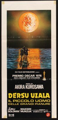 8z831 DERSU UZALA Italian locandina '76 Akira Kurosawa, cool different Ciriello artwork!