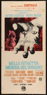 8z838 DRACULA IN THE CASTLE OF BLOOD Italian locandina '71 different Ferrini art of hand with eyes!