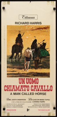 8z896 MAN CALLED HORSE Italian locandina '70 Richard Harris becomes Native American warrior!