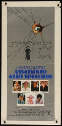 8z901 MIRROR CRACK'D Italian locandina '81 Angela Lansbury, Elizabeth Taylor, Agatha Christie!
