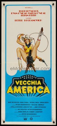 8z912 NICKELODEON Italian locandina '77 super sexy completely different art with cowgirl & camera!