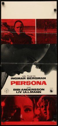 8z925 PERSONA Italian locandina '66 different images of Ullmann & Bibi Andersson, Bergman classic!