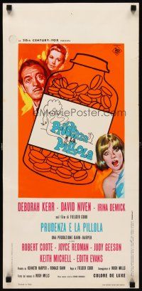 8z933 PRUDENCE & THE PILL Italian locandina '68 Deborah Kerr, Niven, Geeson, birth control comedy!