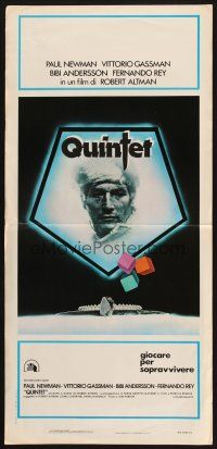 8z935 QUINTET Italian locandina '79 Paul Newman against the world, Robert Altman directed sci-fi!