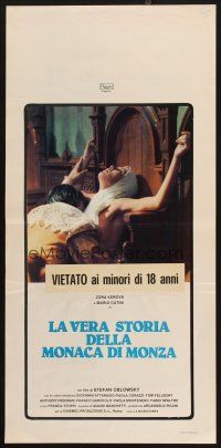 8z981 TRUE STORY OF THE NUN OF MONZA Italian locandina '80 outrageous sexploitation image!