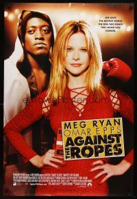 9a022 AGAINST THE ROPES int'l DS 1sh '04 sexy Meg Ryan, Omar Epps, boxing!