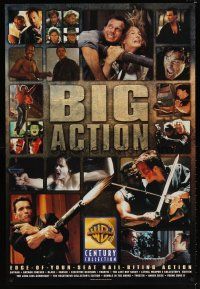 9a078 BIG ACTION video 1sh '98 Warner Bros, cool images of Bill Paxton, Schwarzenegger, Snipes!