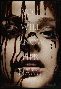 9a119 CARRIE teaser DS 1sh '13 cool image of bloody Chloe Grace Moretz in the title role!