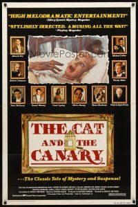 9a122 CAT & THE CANARY 1sh '79 Radley Metzger, Honor Blackman, Michael Callan!