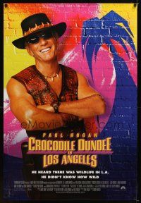 9a176 CROCODILE DUNDEE IN LOS ANGELES 1sh '01 Paul Hogan, Linda Kozlowski