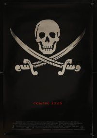 9a188 CUTTHROAT ISLAND advance 1sh '95 cool foil image of skull & crossed swords!