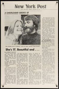 9a208 DEFIANCE OF GOOD New York Post style 1sh '74 Jean Jennings, a cheerleader grows up!