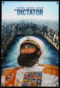 9a217 DICTATOR teaser DS 1sh '12 wacky artwork of Sacha Baron Cohen in the title role!