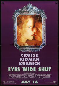 9a264 EYES WIDE SHUT advance DS 1sh '99 Kubrick, best romantic c/u of Tom Cruise & Nicole Kidman!