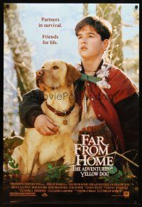 9a268 FAR FROM HOME style A DS 1sh '95 Phillip Borsos, great image of boy & his dog!