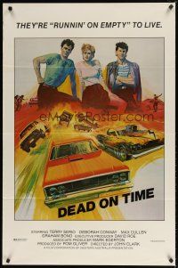 9a272 FAST LANE FEVER int'l 1sh '84 Terry Serio, cool racing artwork, Dead On Time!