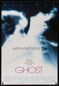 9a298 GHOST 1sh '90 classic Patrick Swayze & Demi Moore romantic close up!