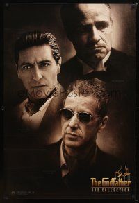 9a312 GODFATHER DVD COLLECTION video 1sh '01 Godfather trilogy, bring the family home on DVD!