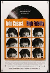 9a356 HIGH FIDELITY DS 1sh '00 John Cusack, great record album & sleeve design!
