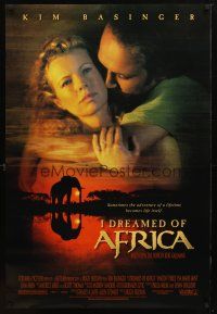 9a381 I DREAMED OF AFRICA DS 1sh '00 great huge close up of Kim Basinger & Vincent Perez!
