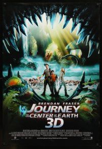 9a421 JOURNEY TO THE CENTER OF THE EARTH int'l DS 1sh '08 Brendan Fraser, colorful image!