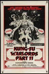 9a459 KUNG-FU WARLORDS PART II 1sh '83 like Return of the Dragon and Shogun rolled into one!