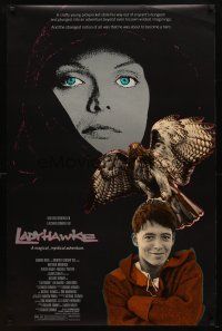 9a464 LADYHAWKE 1sh '85 cool image of Michelle Pfeiffer & young Matthew Broderick!