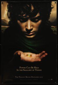 9a495 LORD OF THE RINGS: THE FELLOWSHIP OF THE RING teaser 1sh '01 J.R.R. Tolkien, power!