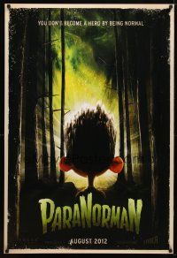 9a559 PARANORMAN advance DS 1sh '12 you don't become a hero by being normal!