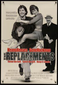 9a606 REPLACEMENTS 1sh '00 Keanu Reeves as football player with cheerleader & Gene Hackman!