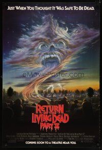 9a615 RETURN OF THE LIVING DEAD 2 advance 1sh '88 just when you thought it was safe to be dead!