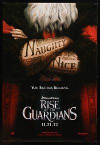 9a619 RISE OF THE GUARDIANS teaser DS 1sh '12 cool image of tattooed Santa, you better believe!