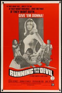 9a633 RUNNING WITH THE DEVIL 1sh '73 Henri Pachard, it's not exactly a love story!