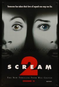9a640 SCREAM 2 teaser DS 1sh '97 Wes Craven directed, Neve Campbell, Courteney Cox
